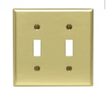 Leviton 81009 Brass Prograde 2-GANG Toggle Device Switch Wall Plate. Fixed Price $13.19.