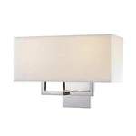 2-LIGHT Wall Sconce With Shades George Kovacs P472-077 White. Fixed Price $149.99.