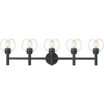 Z-lite 7502-5V-MB Sutton Vanity, 5-LIGHT 500 Total Watts, Matte Black. Fixed Price $124.00.
