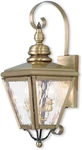 Livex Lighting 2031-01 Transitional Two Outdoor Wall Lantern Antique Brass. Fixed Price $170.99.