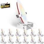 Fire Rated 2HR 12 Pack 6 Inch 5CCT Ultra-thin 1400LM Dimmable Led Recessed Light. Fixed Price $207.57.