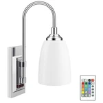 Luxsway 12 Colors Changing Wall Lamp, Battery OPERATED-1 Pack, Silver. Fixed Price $36.78.