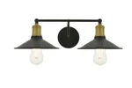 Wall Sconce Black And Brass Farmhouse Bathroom Or Dining Light Fixture. Fixed Price $131.77.