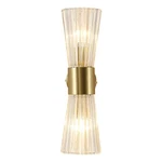 Mid-century Modern Wall Lights With Crystal Glass Shade, 2-LIGHT Bathro.... Fixed Price $145.68.