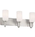 Kichler Solia 24" 3 Light Vanity Opal Glass In Polished Nickel With.... Fixed Price $231.51.
