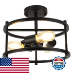 Foucasal Semi Flush Mount Ceiling Light 12.59 Farmhouse Black. Fixed Price $65.36.