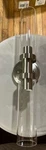 Santostock Clear Glass, Brushed Nickel 2 Light Modern Bathroom Wall Sconce. Fixed Price $35.00.