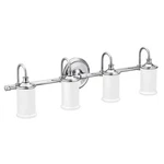 Moen YB6464CH Belfield Four Globe Vanity Bath Light In Chrome (read). Fixed Price $95.96.