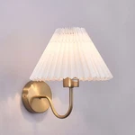 Ibalody Gold Wall Sconces Pleated Fabric Lamp Elegant Bedside Lights. Fixed Price $43.18.