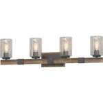 Volume Lighting 4-LIGHT Indoor Black Walnut Bath Vanity. Fixed Price $127.70.