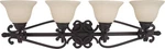 Maxim Lighting 12214FIOI Manor 4-LIGHT Bath Vanity Oil Rubbed Bronze. Fixed Price $398.00.
