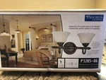 Progress Lighting Savannah 16.25 In. 2-LIGHT Burnished Chestnut Vanity. Fixed Price $30.00.