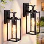 Opaxis Bronze Modern Porch Lights Dusk To Dawn Front Fixtures Seed Glass. Fixed Price $62.44.