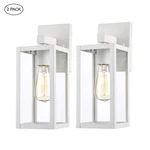 Hukoro Martin 13 IN.1-LIGHT White Hardwired Outdoor Wall Lantern Sconce W/ Bulbs. Fixed Price $44.95.