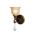 Crystorama Norwalk Light Clear Crystal Bronze Sconce 7501-BU-CL-MWP. Fixed Price $154.99.