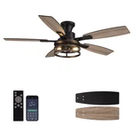 Nuoqiso 52 Inch Flush Mount Ceiling Fans Lights And Remote Control Profile. Fixed Price $243.73.