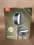 Globe Magnus Led Plug-in Or Hardwire Wall Sconce 2PK Black 51848 Matte. Fixed Price $27.21.