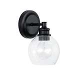 Capital Lighting Mid Century Sconce Matte Black/clear 621111MB-426. Fixed Price $97.60.