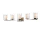 Z-lite 426-5V Brushed Nickel Willow 5-LIGHT 40-1/2"W Bathroom Vanity. Fixed Price $199.99.