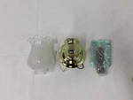 Angelo Lighting 67601 Brass Finish Frosted Glass Shade Sconce - Pair. Fixed Price $50.00.
