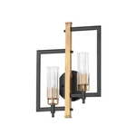 Maxim Lighting Flambeau 2-LIGHT Wall Sconce, Black/antique Brass 16112CLBKAB. Fixed Price $187.20.