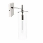 Modway Skylark Modern Style Glass Wall Sconce In Clear/polished Nickel. Fixed Price $40.03.