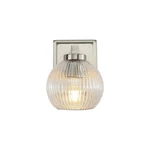 Golden Elliott Light Bath Vanity, Pewter/ribbed Clear 3094-BA1PW-RIB. Fixed Price $109.99.