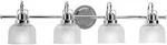 Progress Lighting P2997-15 Bathroom Fixture, 4-100-WATT. Fixed Price $89.97.