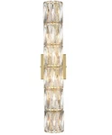 Samteen 24-INCH Crystal Wall Gold Sconces Lighting 6-LIGHT,. Fixed Price $212.41.
