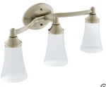 Moen Eva YB2863BN Wall Mounted 3-GLOBE Bath Light Brushed Nickel New!. Fixed Price $130.00.