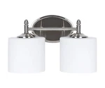 Sunset Lighting F11002-80 Vanity, 2-LIGHT, 100W Mb Bright Satin Nickel. Fixed Price $34.99.