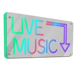 Live Music Neon Sign App Controlled Mirror Wall Light With Customiza.... Fixed Price $38.73.