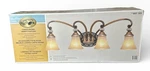 New Hampton Bay Caffe Patina 4 Light Vanity Fixture **read Description**. Fixed Price $199.99.