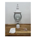 Savant Lighting Outdoor White Post Hardwired Metal Glass Fixture. Fixed Price $20.30.