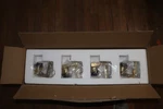 Edislive Orillia 4-LIGHT Bathroom Vanity With Crystal Shades Gold 27.5". Fixed Price $82.21.