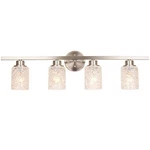 Alice House 28.7" Vanity Light, 4-LIGHT Wall Lighting, Brushed Nickel Finish. Fixed Price $69.00.