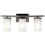 45497OZ Kichler Crosby 23 In. 3-LIGHT Olde Bronze Contemporary Vanity. Fixed Price $82.00.