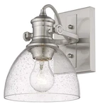 Golden Lighting 3118-BA1 Pw-sd Hines Vanity Light, Pewter With Seeded Glass. Fixed Price $147.31.