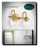Audickic 2-LIGHT Brushed Gold Fixture, Champagne Bronze Vanity With. Fixed Price $28.00.
