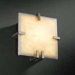 Justice Design Clouds Clips Glass Wall Sconce Lighting, 1LT, 18 Watts Fluor. Fixed Price $186.80.