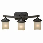 Halifax 3-LIGHT Bathroom Rustic Style 8.75 Inches Tall And 22.5. Fixed Price $199.99.