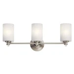 Kichler Joelson 24 In. 3-LIGHT Brushed Nickel Transitional Bathroom Vanity. Fixed Price $116.99.