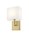 Bellevue ZWS89722 Rudyard 11" Tall Wall Sconce - Brass. Fixed Price $150.00.