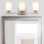 Bel Air Lighting Mod Pod 22". 3-LIGHT Brushed Nickel Bathroom Vanity. Fixed Price $40.99.