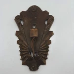 Art Deco Slip Shade Wall Sconce Reclaimed Antique Rose Motif Metal Fan Design. Fixed Price $99.99.