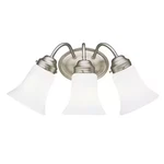 Kichler Independence 18 In. 3-LIGHT Brushed Nickel Bathroom Vanity. Fixed Price $25.99.