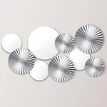 9 Pcs Silver Wall Metal Home Decorative Circle Plates Mir. Fixed Price $52.69.