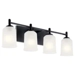 Kichler Shailene Bath Light, Black/satin Etched - 45575BK. Fixed Price $209.97.