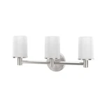 1687 Latitude Ii 3-LIGHT Bathroom Vanity Light, Wall Mounted Triple Sconce Wi.... Fixed Price $239.39.
