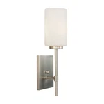 Forte Lighting 2612-01-55 Signature Wall Sconce Brushed Nickel. Fixed Price $50.40.